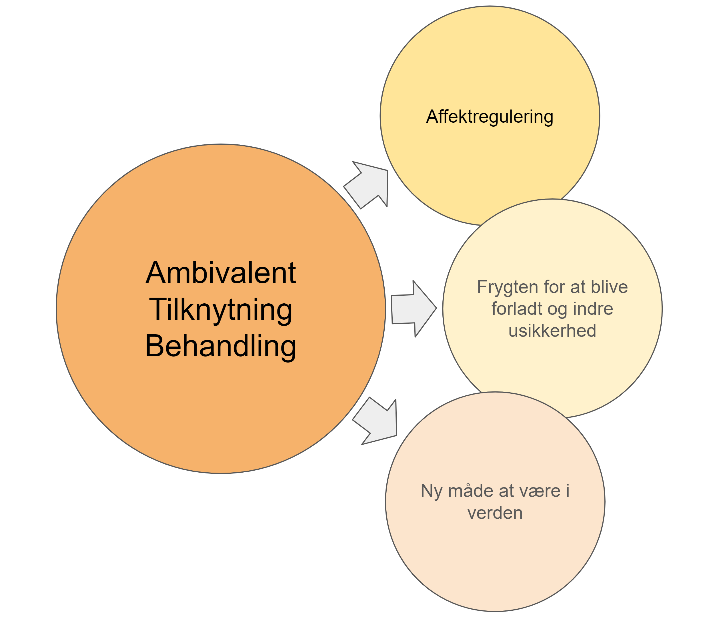 Ambivalent tilknytning behandling - hovedfokus områder